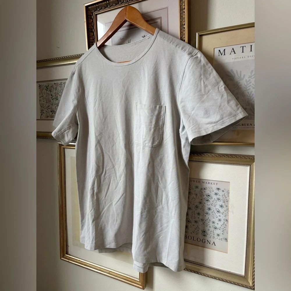 Lululemon Chest Pocket Relaxed Fit Tee Oxford Grey Large